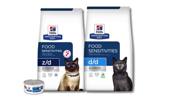 Prescription Diet Skin care cat food range