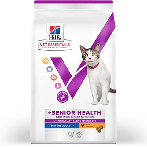 Multi-Benefit +Senior Health Hill's Cat Food Packshot